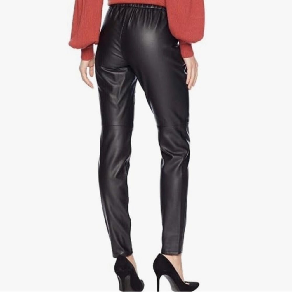 Michael Kors faux leather leggings pants relaxed fit black